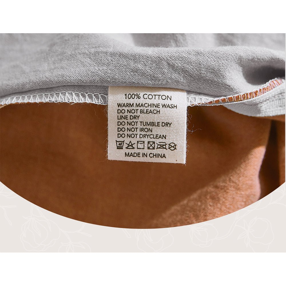 Premium 100% Cotton Sheet Set - Queen Size, Soft & Breathable, Orange Brown - Perfect for Bedroom, Guest Room & Dorm Comfort