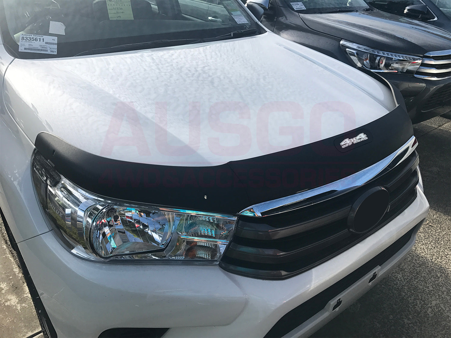 Toyota Hilux Dual Cab 2015-2020 Weather Shields & Bonnet Protector - Durable Injection Molded Car Accessories for Rain & Sun Protection | Perfect for Off-Road Adventures & Daily Commuting