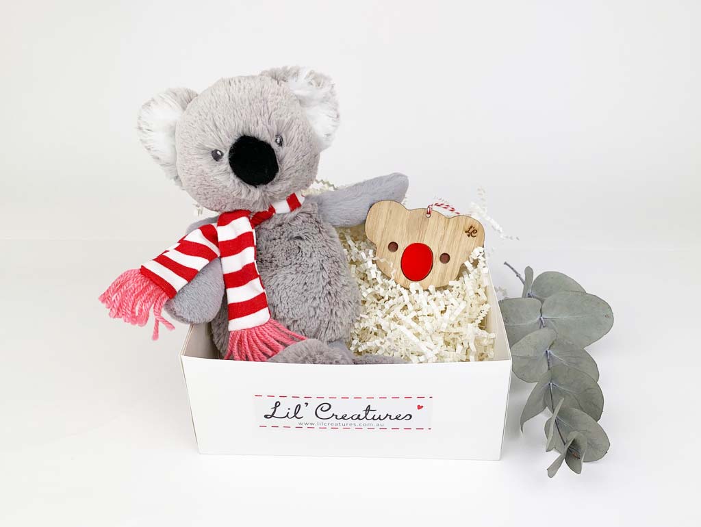 Personalized Baby Christmas Gift Box with Koala Design - Perfect for Newborns, Holidays & Special Occasions