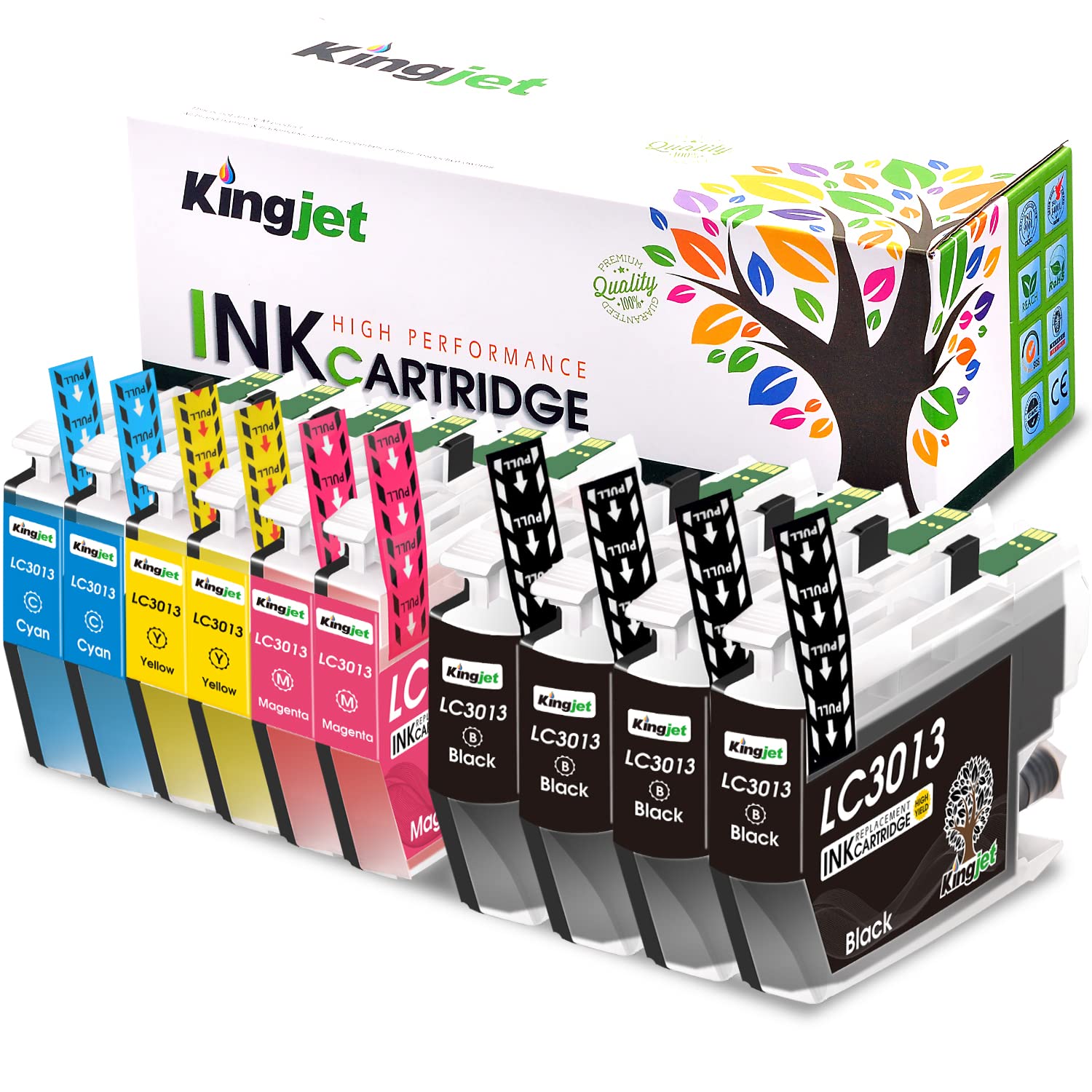 Brother LC3013 Ink Cartridge 10-Pack - Compatible with MFC-J487DW/J491DW/J497DW/J690DW/J895DW - For Home & Office Printing