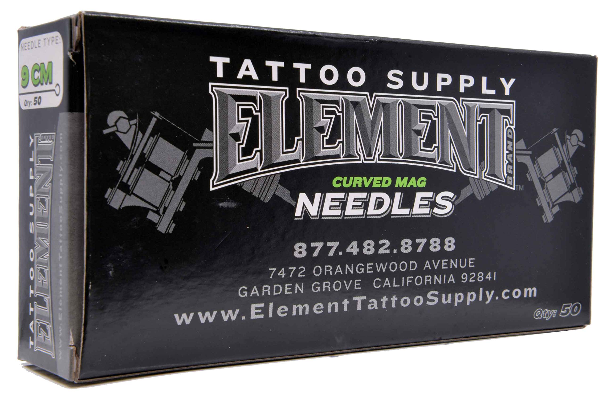Professional Tattoo Needles - 50pcs Long Bar Curved Magnum Needles (9CM) for Smooth Shading & Coloring - Ideal for Tattoo Artists & Beginners - Perfect for Studio & Home Tattooing