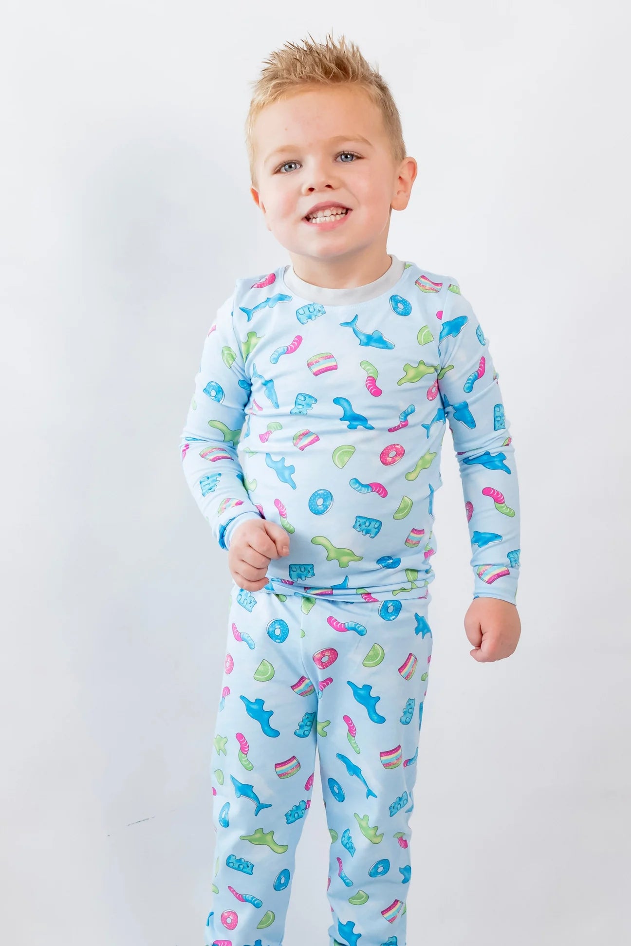 Esme Sour Gummies Blue Pajama Set - Soft & Comfortable Women's Sleepwear for Cozy Nights & Loungewear