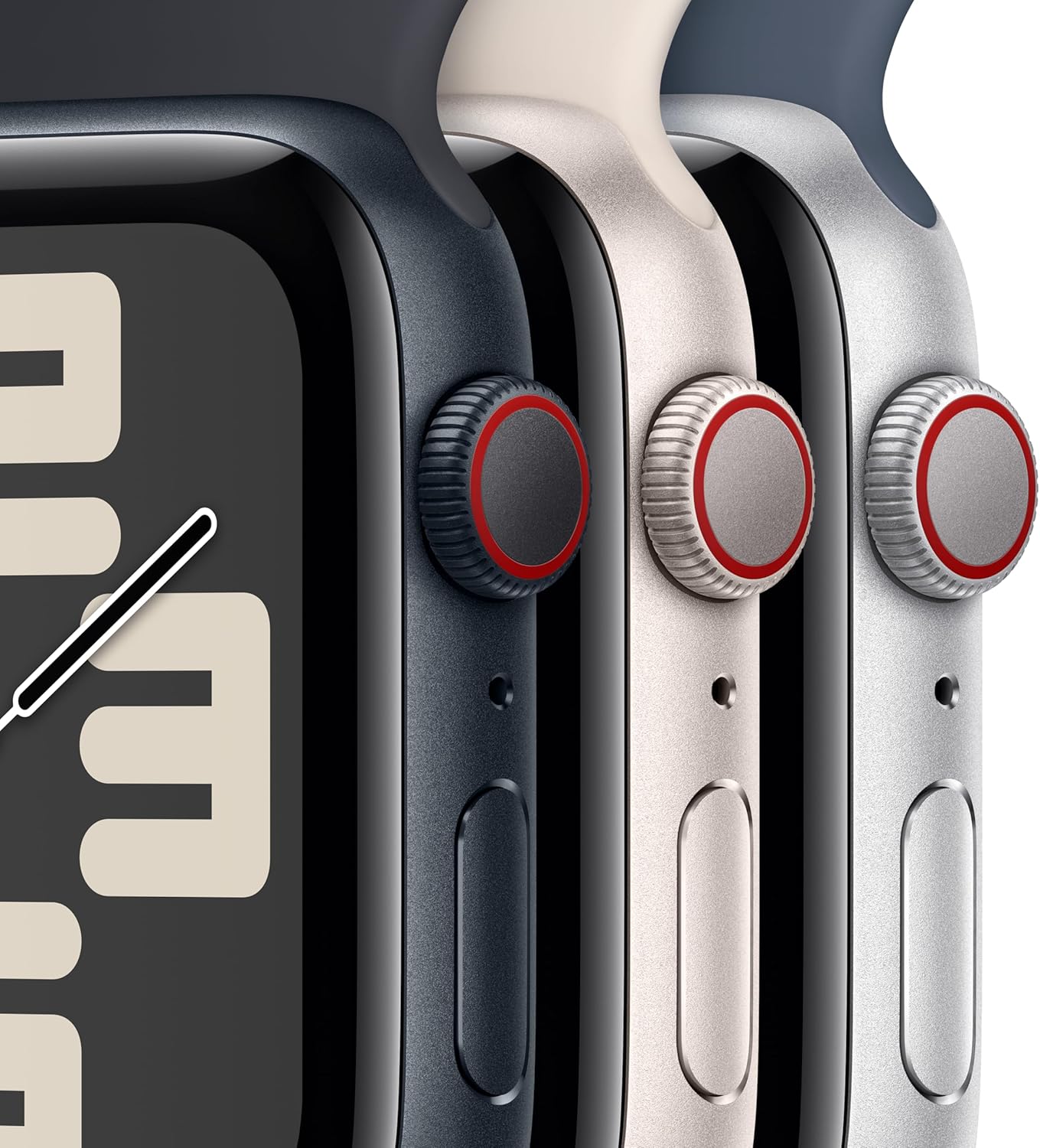 Apple Watch SE (2nd Gen) 40mm GPS + Cellular Smartwatch with Aluminum Case & Sport Band - Fitness Tracker, Sleep Monitor, Heart Rate & Crash Detection (Renewed) - Perfect for Workouts, Running & Daily Activity Tracking