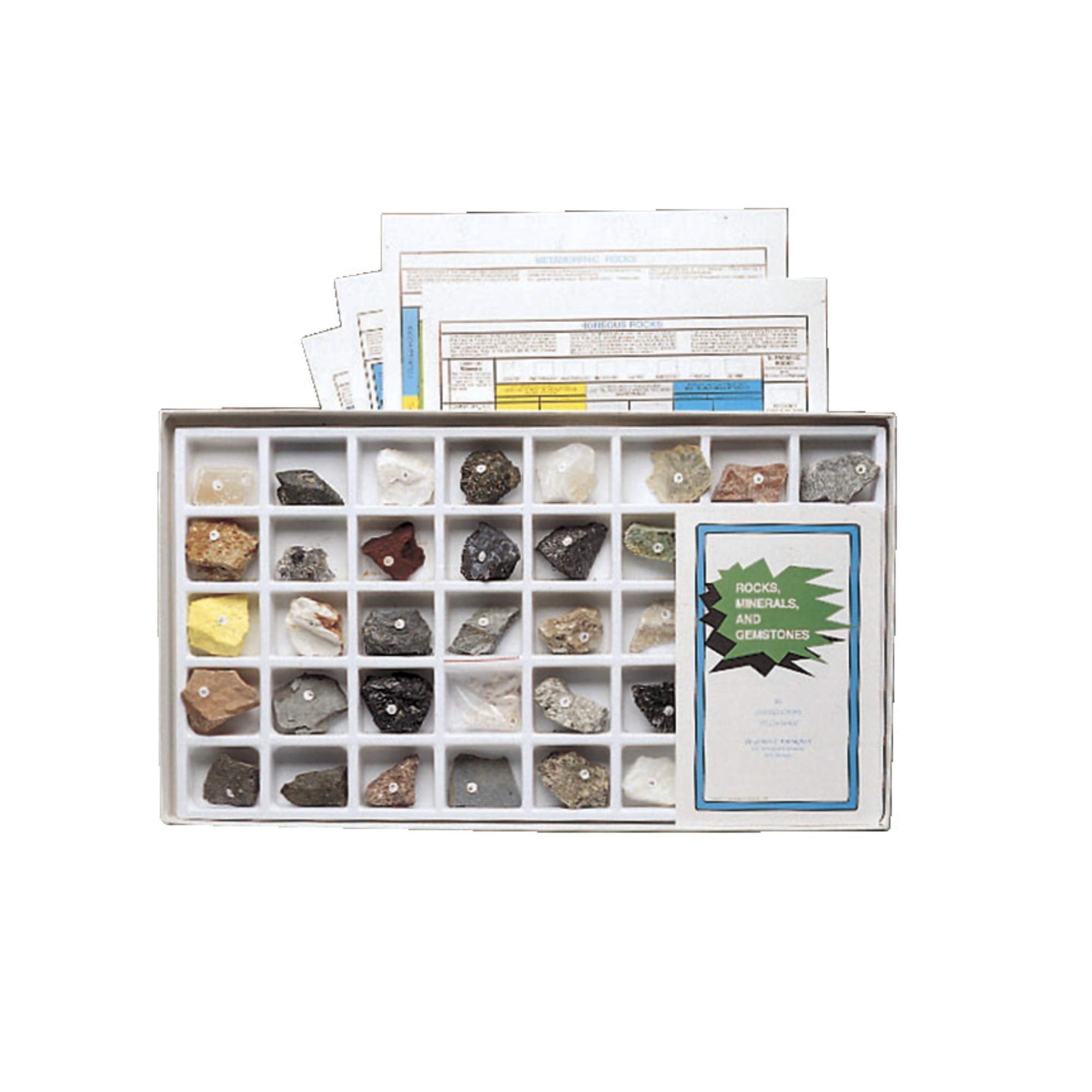 Scott Resources Washington School Collection - 40-Piece Rocks and Minerals Set for Geology Education | Classroom Teaching & Science Learning Activities