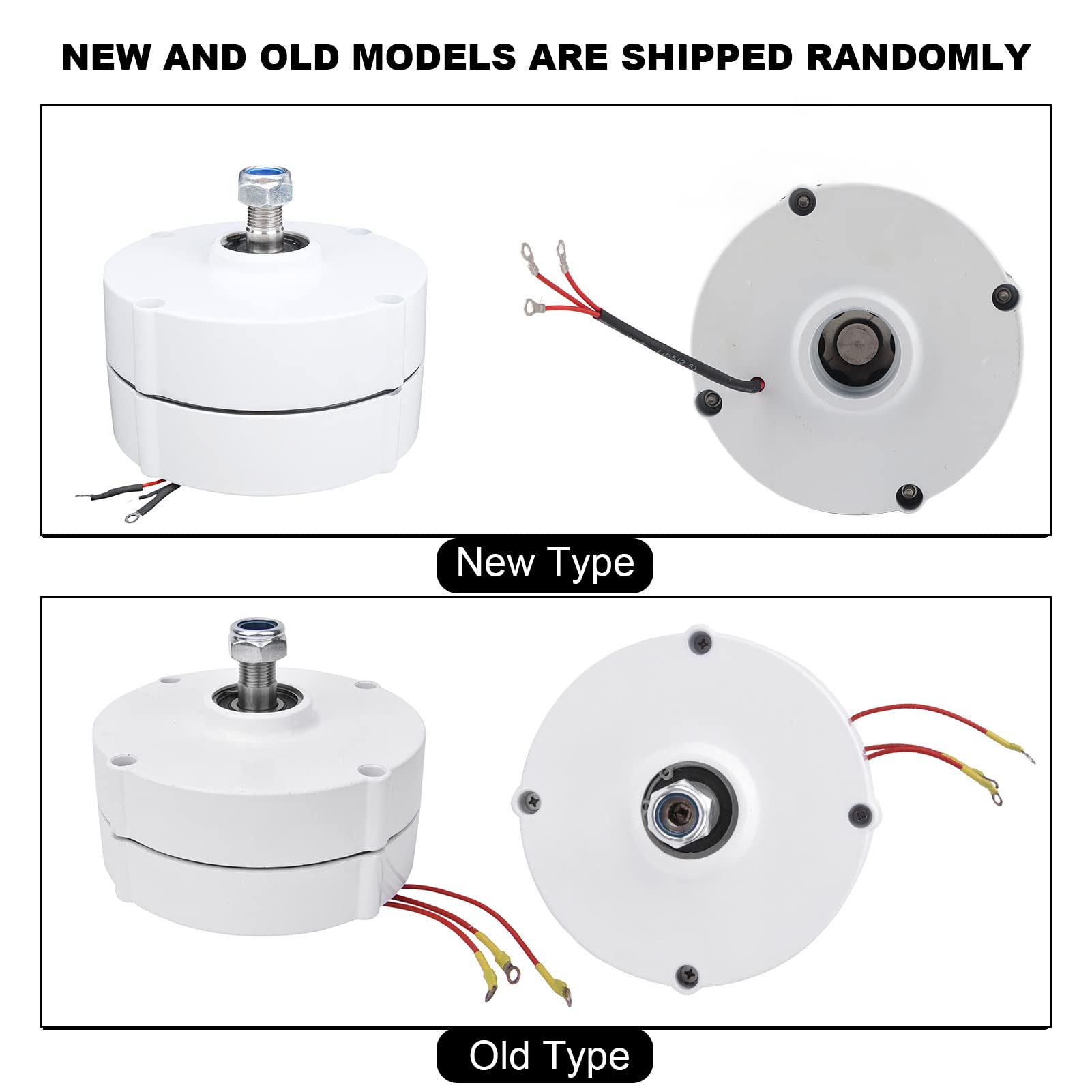 Focket 100W 12V DC Permanent Magnet Wind Turbine Generator - 3-Phase Synchronous Motor, 750 RPM, Brushed, -40℃ to 80℃ for Home, RV, Boat & Off-Grid Power Supply
