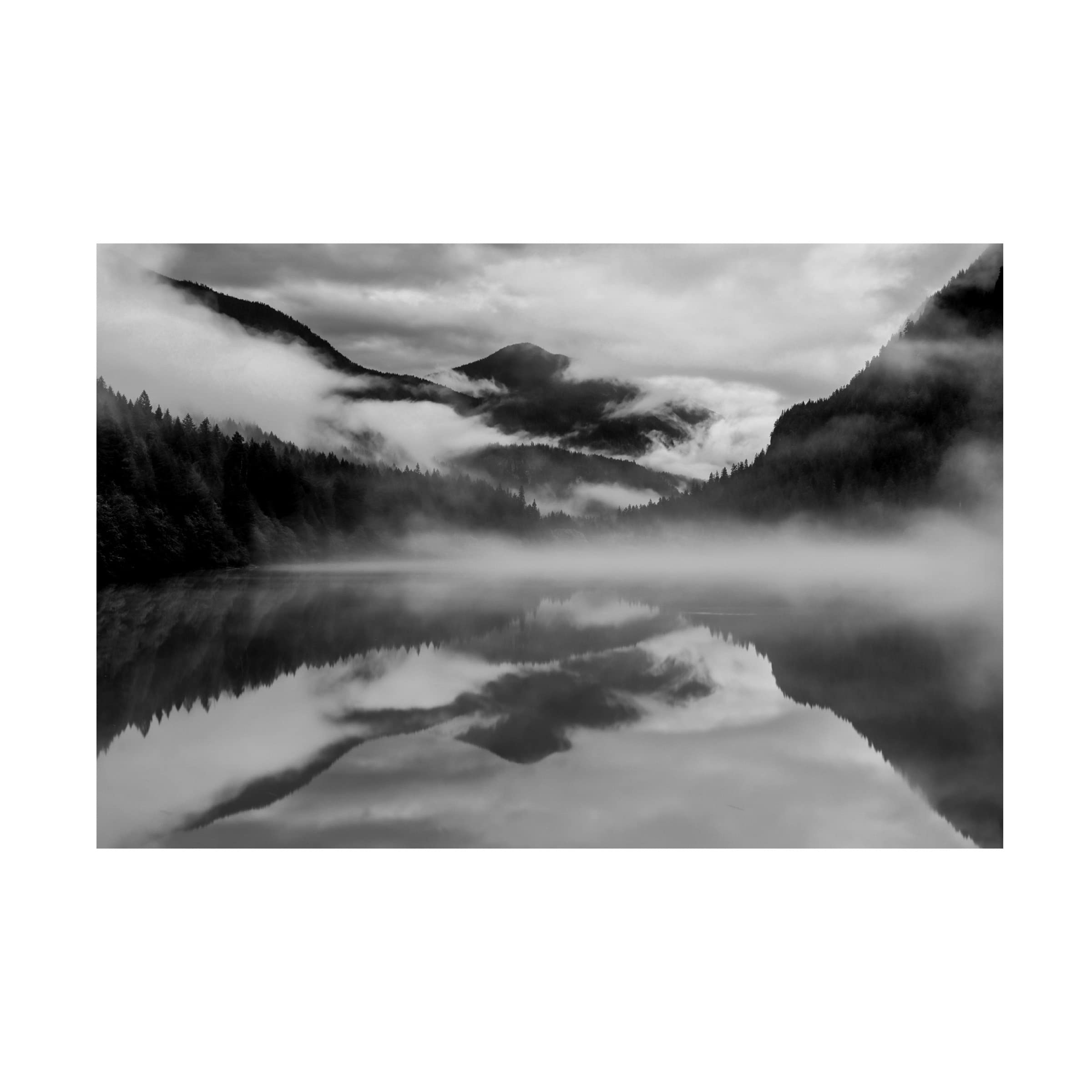 Trademark Fine Art 'Dawn At Diablo Lake' Canvas Wall Art by James K Papp - Stunning Landscape Painting for Living Room, Bedroom & Office Decor