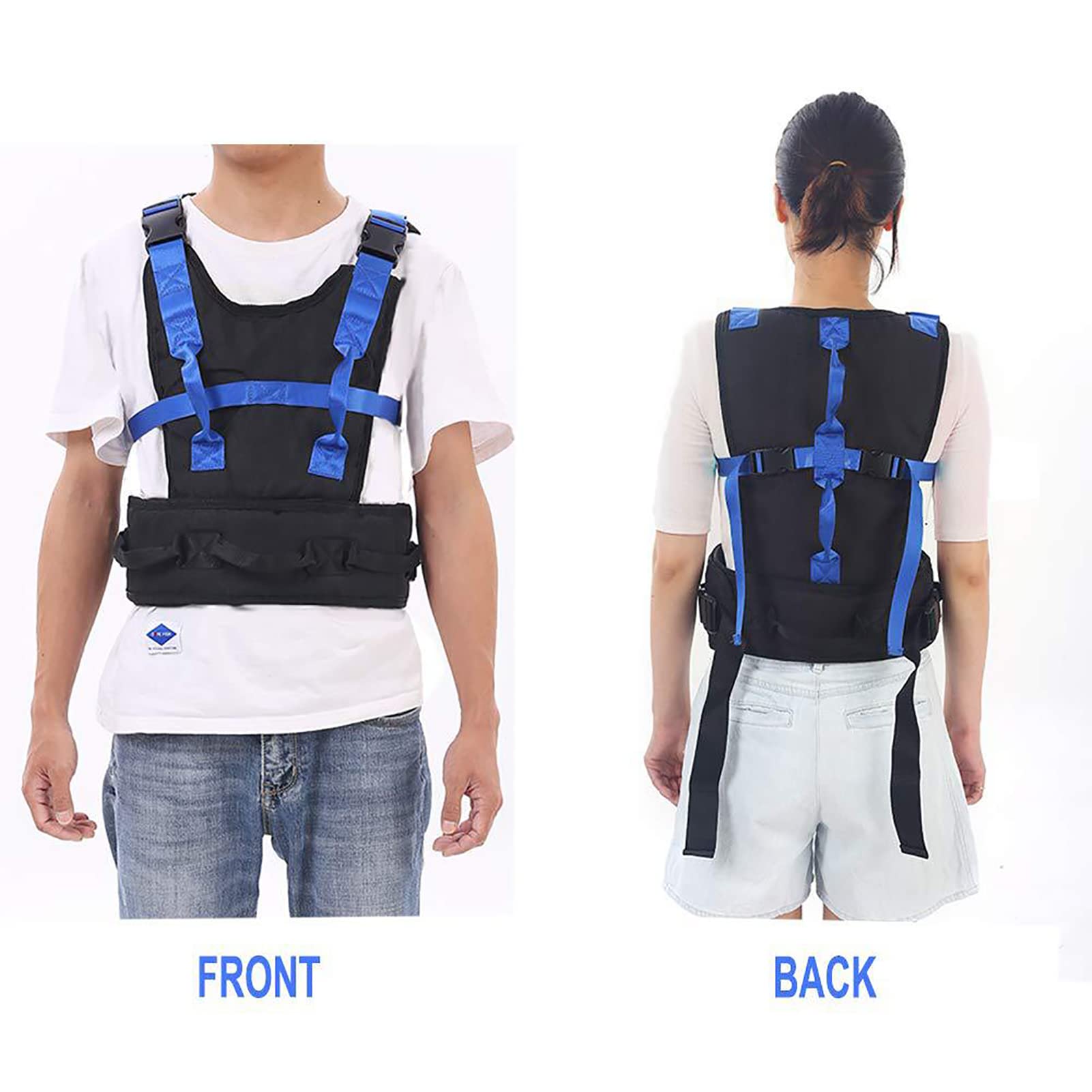 **Physical Therapy Gait Belt with Handles - Transfer Assistance Belt for Seniors & Elderly Care - Pediatric Lifting Harness for Safe Mobility - Ideal for Home, Hospital, and Rehabilitation Use**