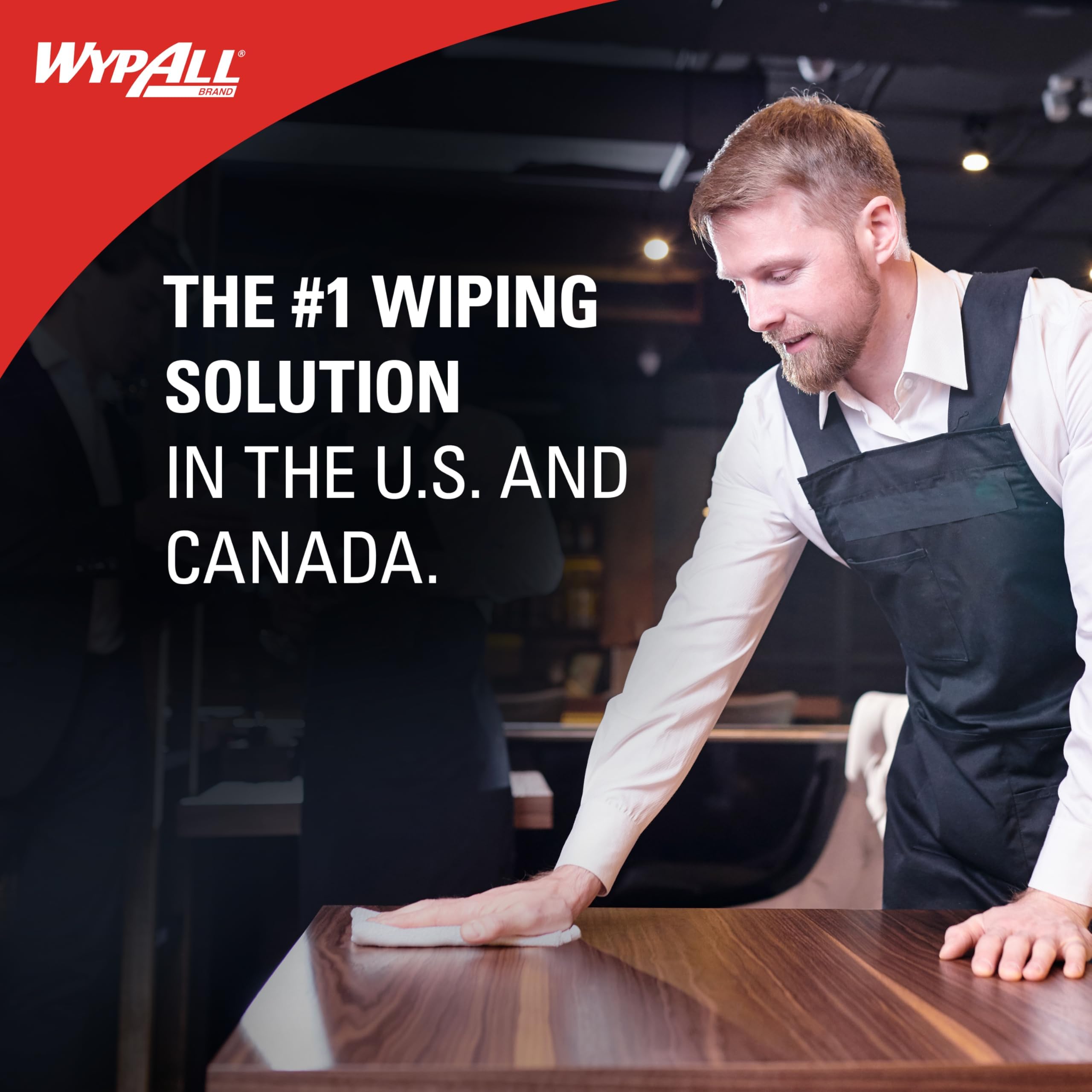 WypAll GeneralClean X50 Heavy-Duty Cleaning Wipes (35015) - Jumbo Roll with 1,100 Strong, Absorbent White Towels for Industrial & Home Use - Perfect for Workshops, Kitchens & Automotive Cleaning