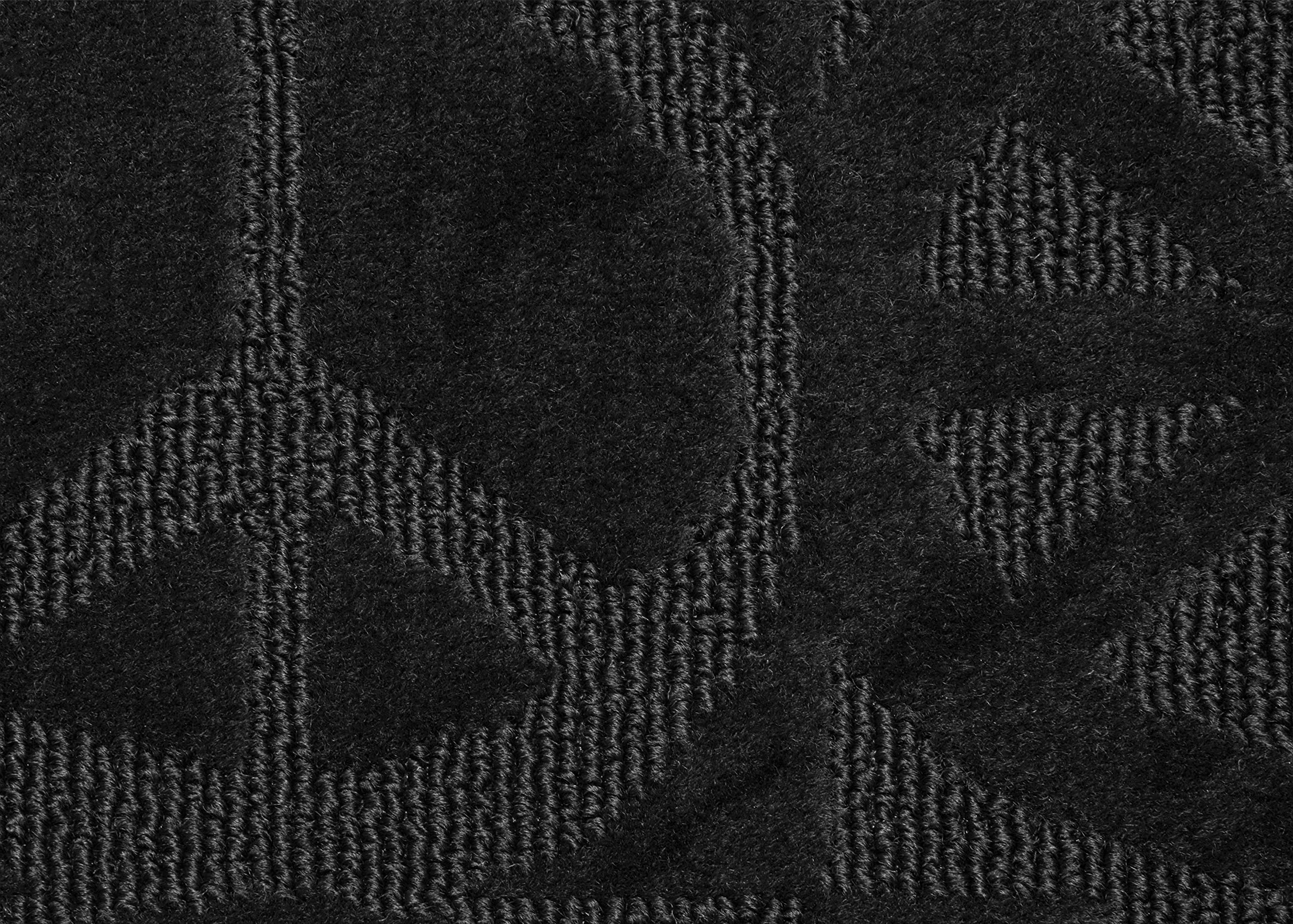Garland Rug Large Peace 5'x7' Black Area Rug - Soft Non-Slip Living Room Carpet for Bedroom, Office & Home Decor