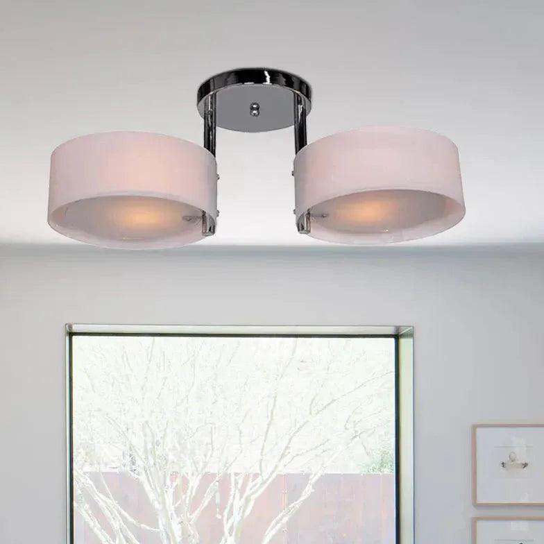 Round Petal LED Flush Mount Ceiling Light - Modern Dimmable Lighting Fixture for Bedroom, Living Room & Kitchen | Energy-Efficient Home Decor