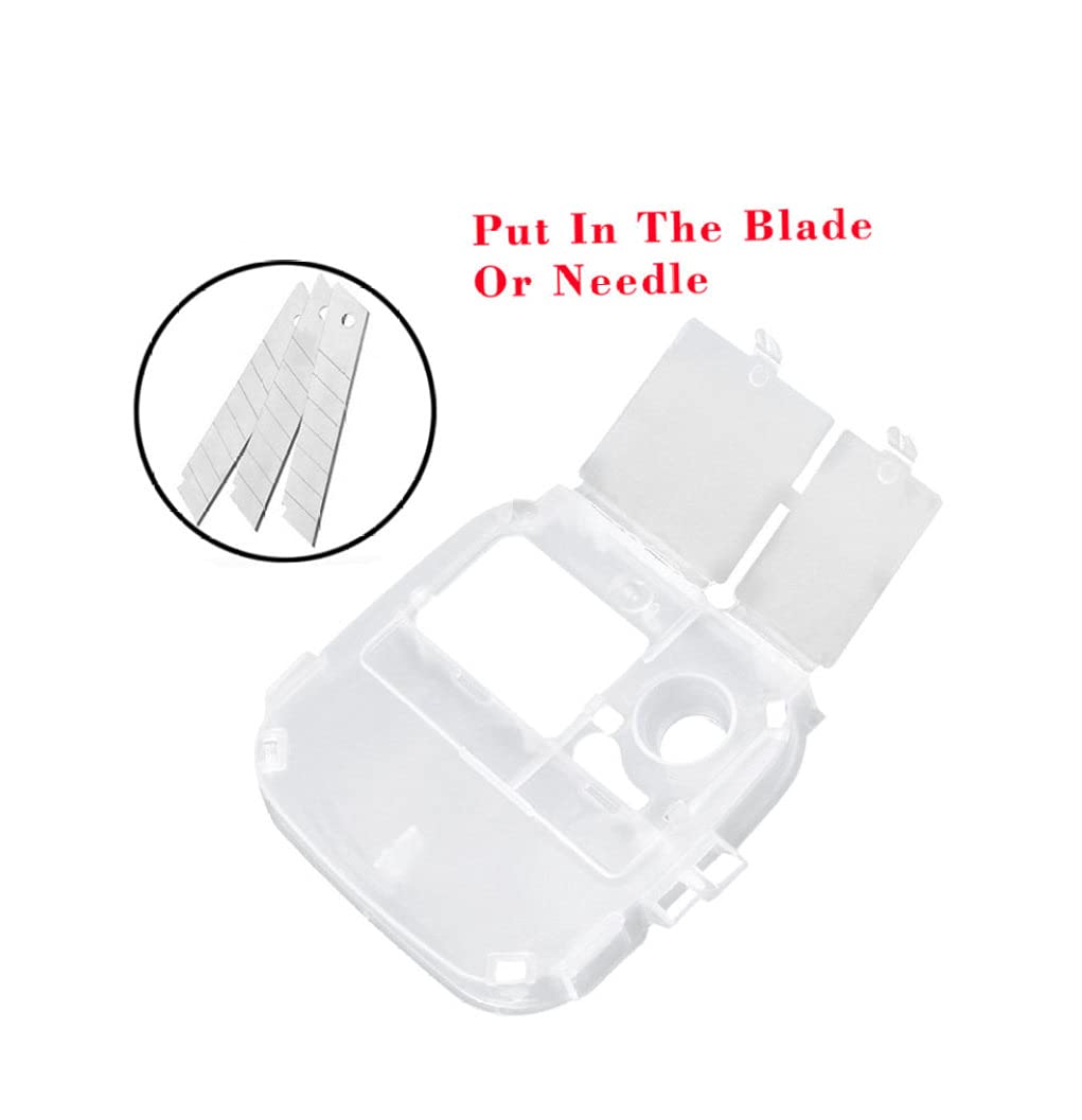 Sharps Bin - 1 Gallon Plastic Medical Waste Container for Tattoo Needles, Razor Blades & Shaver Slices | FDA-Compliant Needle Disposal Box | Safe for Home, Clinic & Tattoo Studio Use (Yellow)