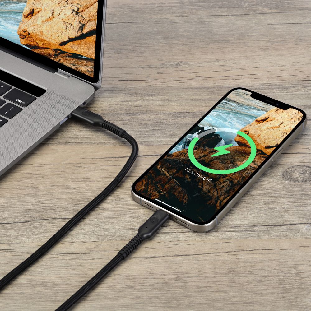 Bonelk Long Life Durable USB C to USB C Cable 240W 40Gbps 8K Fast Charging & Data Transfer 1.5m (Black) - Perfect for MacBook Pro, iPad Pro, Galaxy S23 & High-Speed Charging Devices