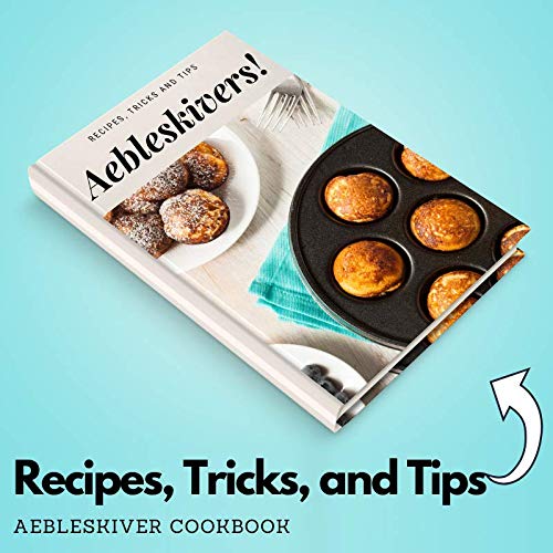 **Upstreet Cast Iron Aebleskiver Pan - Danish Ebelskiver Pan for Mini Pancakes, Cake Pops & Takoyaki - Non-Stick & Durable (Red) - Perfect for Breakfast, Desserts & Party Snacks**