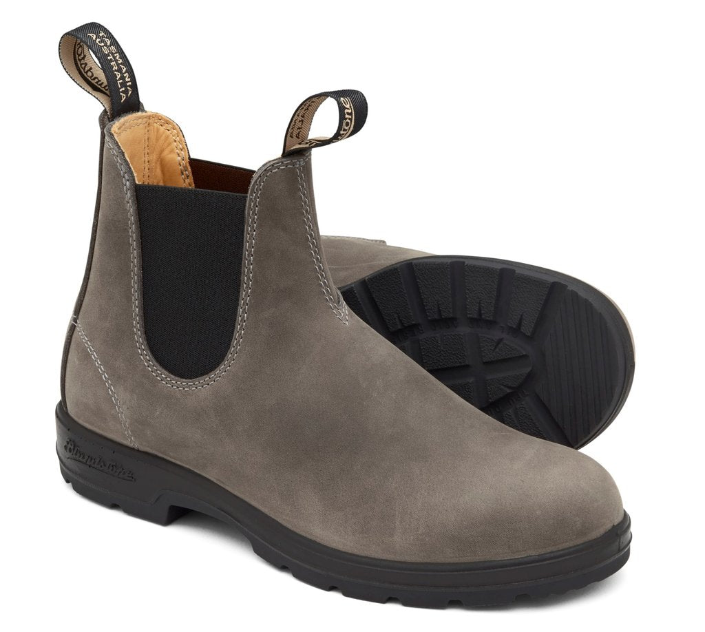 Blundstone 1469 Classic Chelsea Boots - Steel Grey Leather Work Boots for Men & Women | Durable & Comfortable for Outdoor, Work & Casual Wear