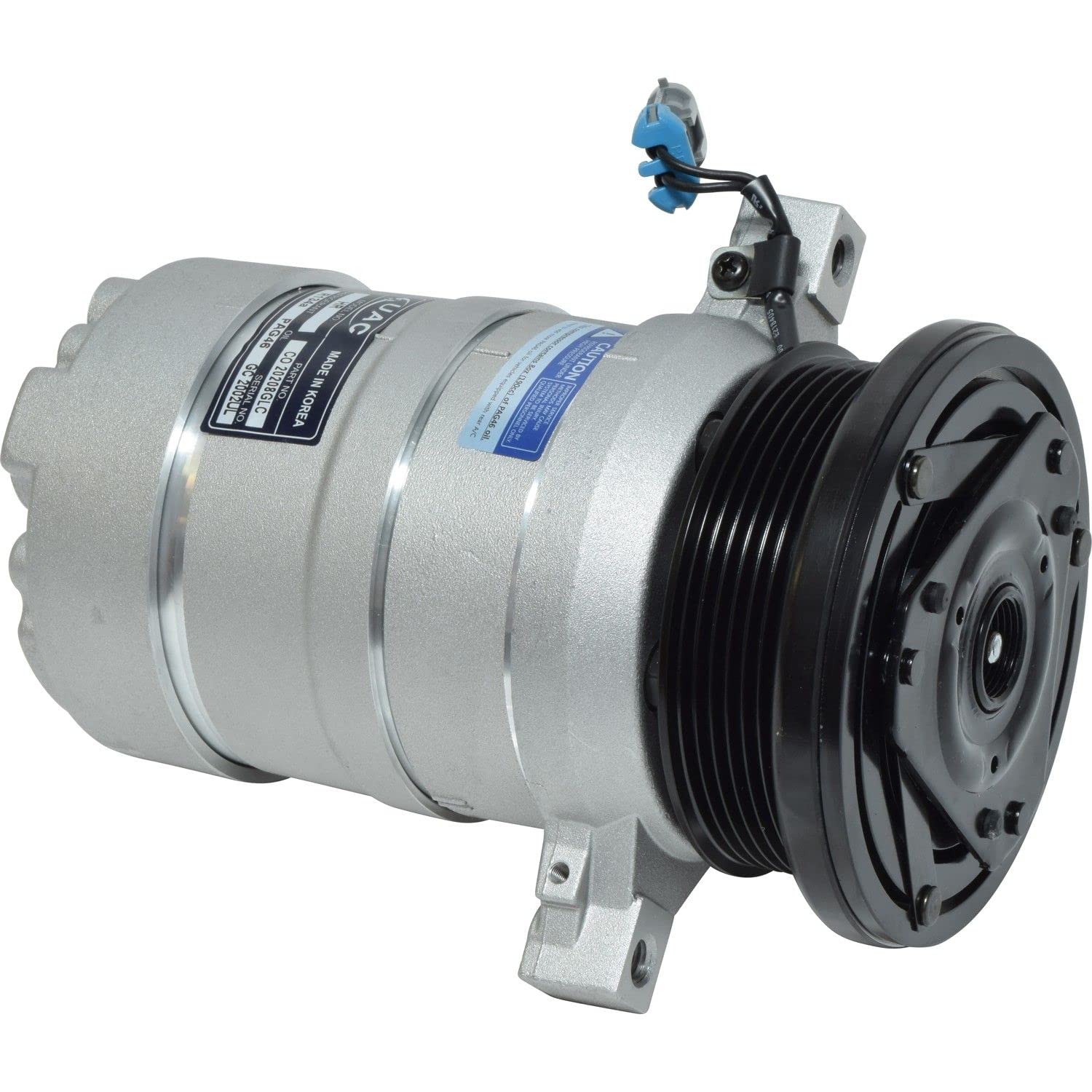 Universal Air Conditioning CO20208GLC New A/C Compressor with Clutch - Compatible with Multiple Car Models | Perfect for AC Repair & Auto Maintenance | Keep Your Vehicle Cool in Summer