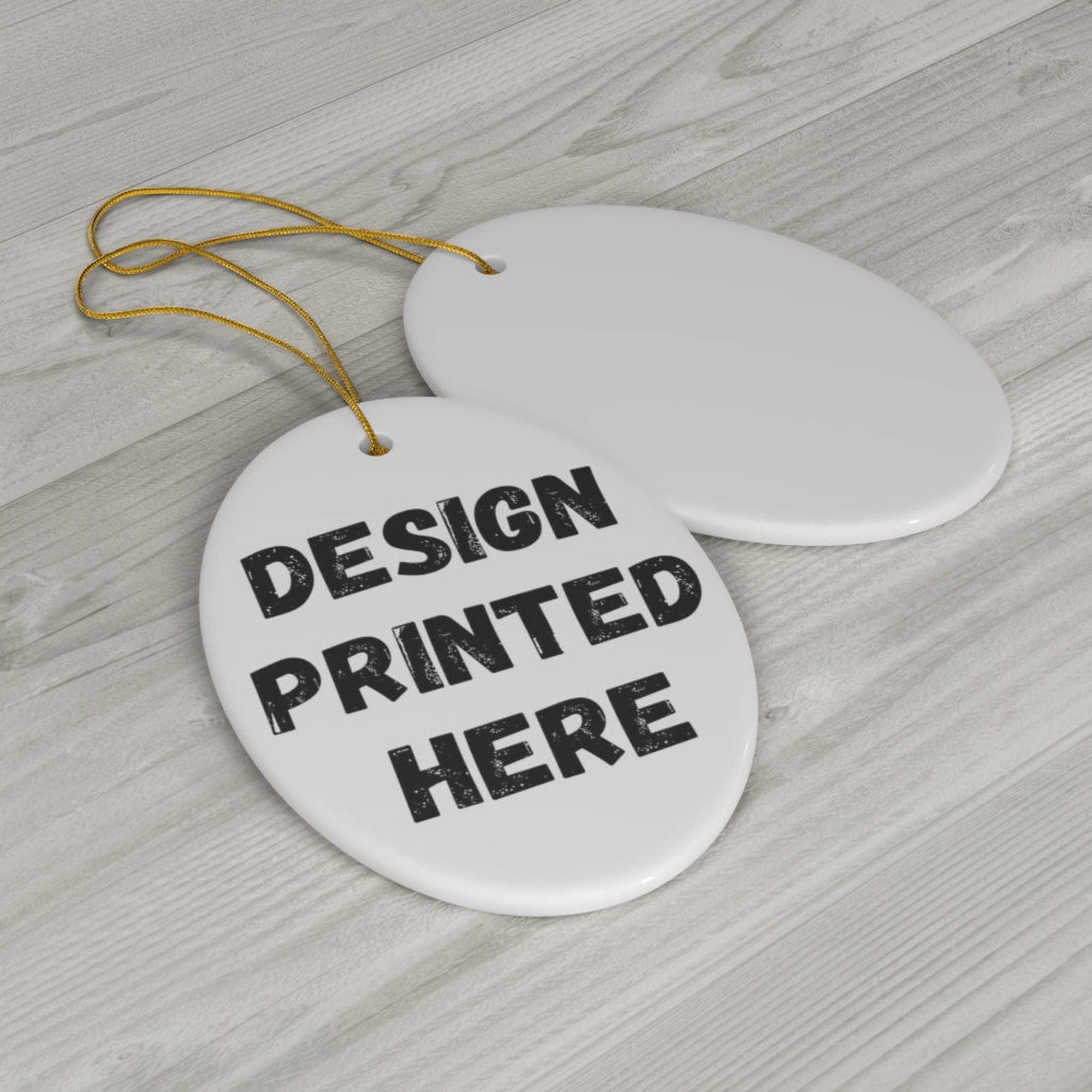 Funny Coffee & Hamster Lover Gift - Christmas Tree Ornament for Mom 2024 - White Oval Ceramic Decoration - Perfect for Holiday Decor & Coffee Enthusiast Gifts