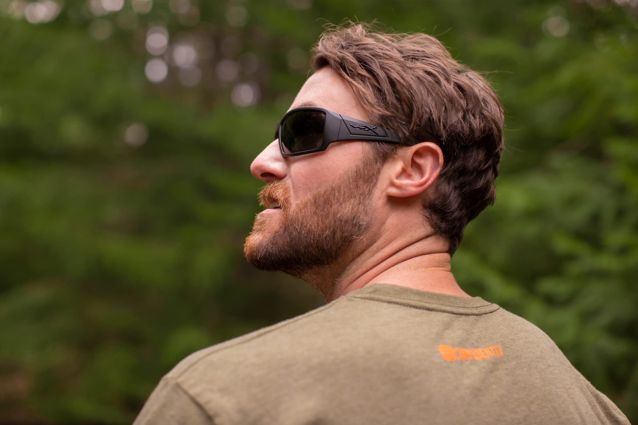 Wiley X WX Twisted Ballistic Black Ops Sunglasses - Safety Glasses for Men & Women with UV Protection - Matte Black Frames & Smoke Grey Lenses - Ideal for Shooting, Fishing, Biking, Motorcycling, Hiking & Outdoor Sports