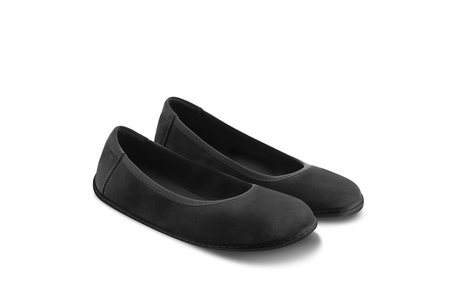 Ballet Flats for Women - Be Lenka Sophie Matt Black Leather Comfortable Slip-On Shoes | Perfect for Work, Travel & Casual Wear