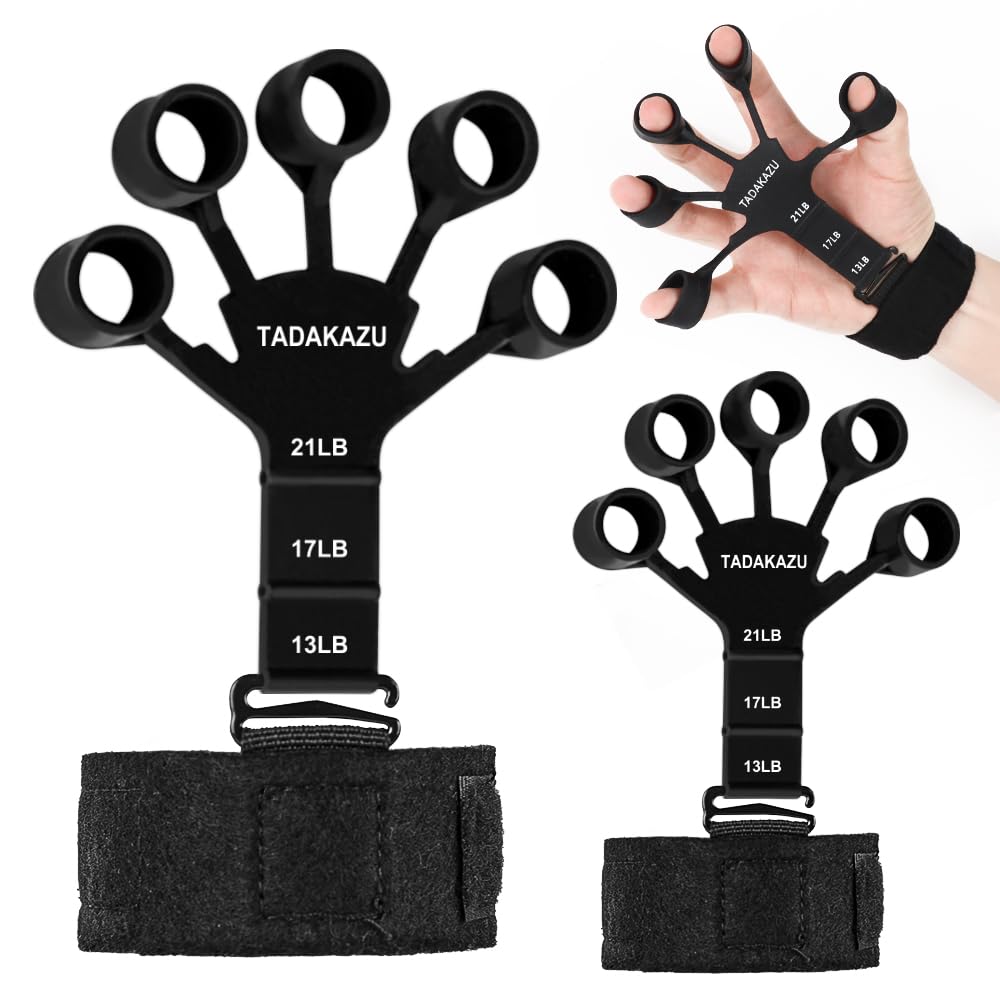 Grip Strength Trainer - Hand Grip Strengthener for Therapy, Arthritis Pain Relief, Forearm & Hand Strengthening, Finger Stretcher - Ideal for Athletes, Musicians & Office Workers
