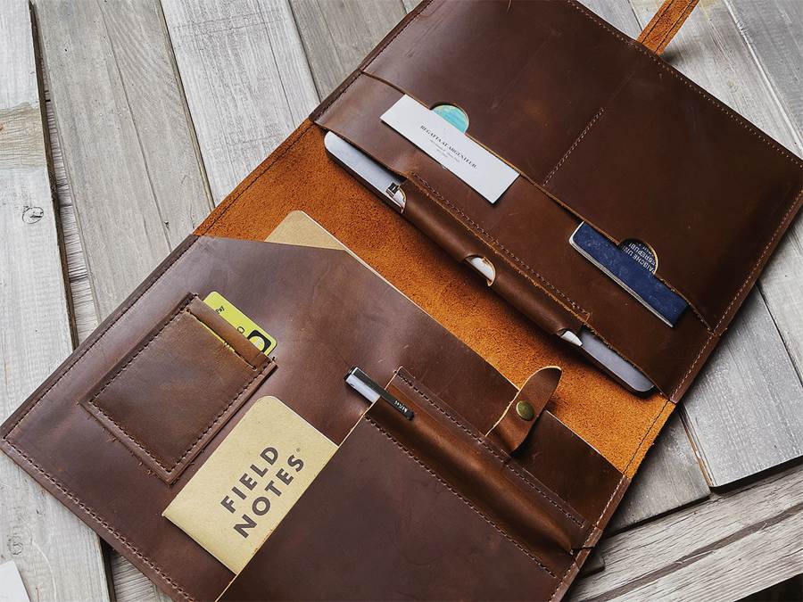 Custom Leather MacBook Air 15 Case for M1 & M2 - Premium Protective Sleeve for Work, Travel & Everyday Use