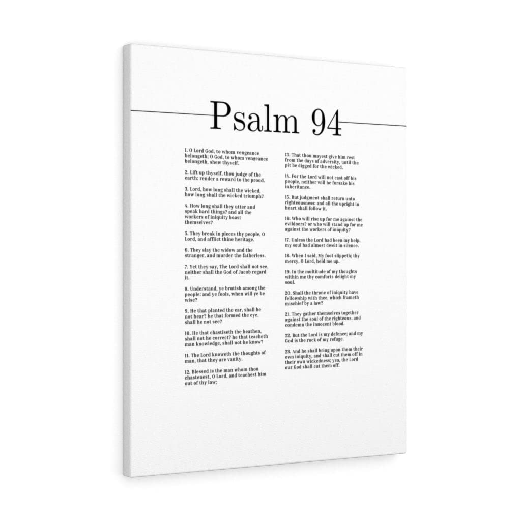 Christian Wall Art - The Lord Our God Psalm 94 Bible Verse Print - Ready to Hang Scripture Decor for Home, Church & Office - Inspirational Gift for Religious Occasions & Daily Devotion