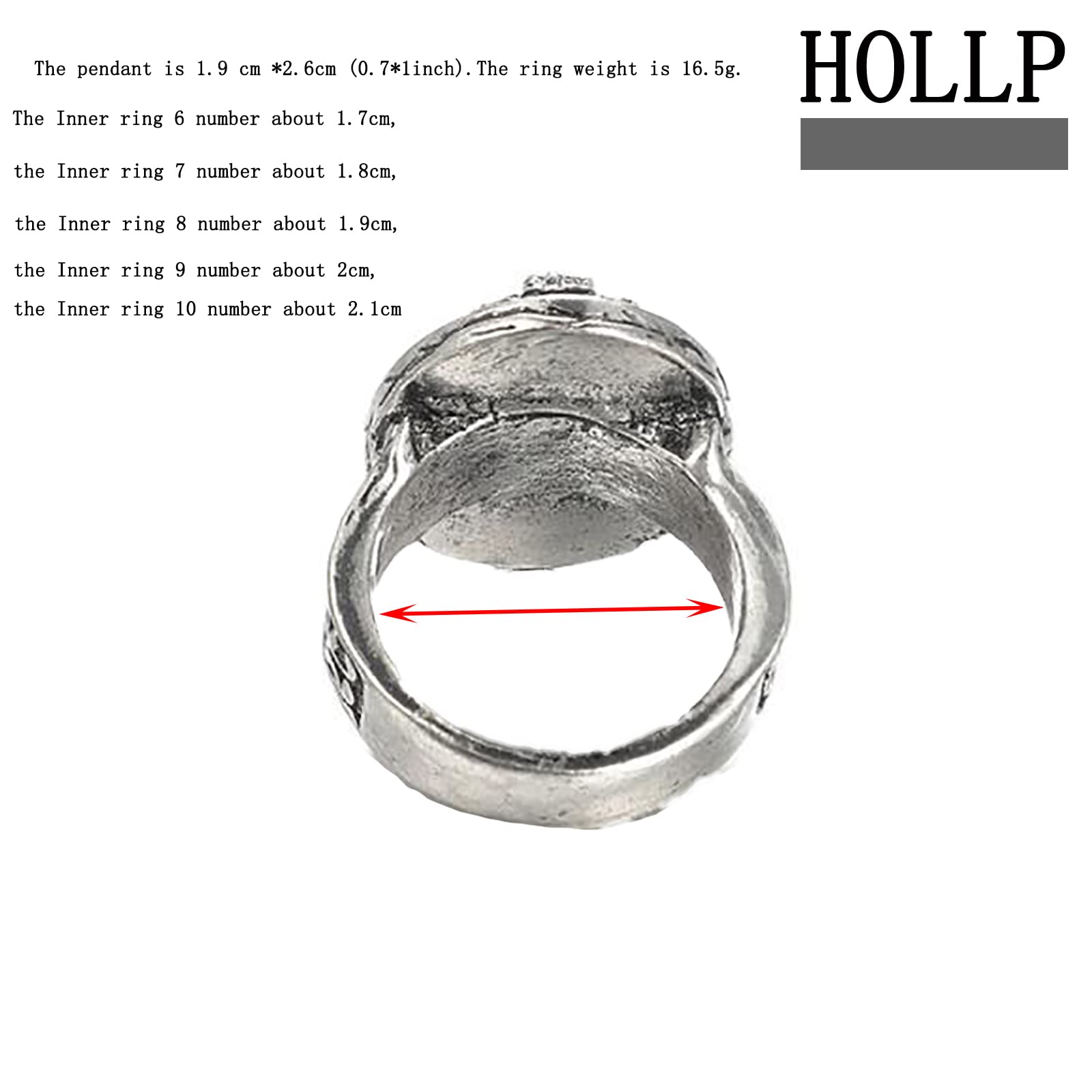 Vampire Inspired Initial Letter Ring - Personalized A-Z Alphabet Jewelry Gift for TV Fans, Halloween, Cosplay & Gothic Fashion