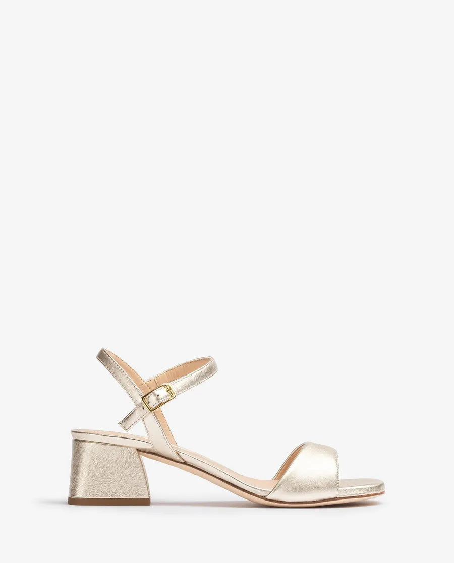 UNISA Women's Gold Leather Sandal Kirk - Comfortable Strappy Summer Sandals for Beach, Vacation & Casual Outings