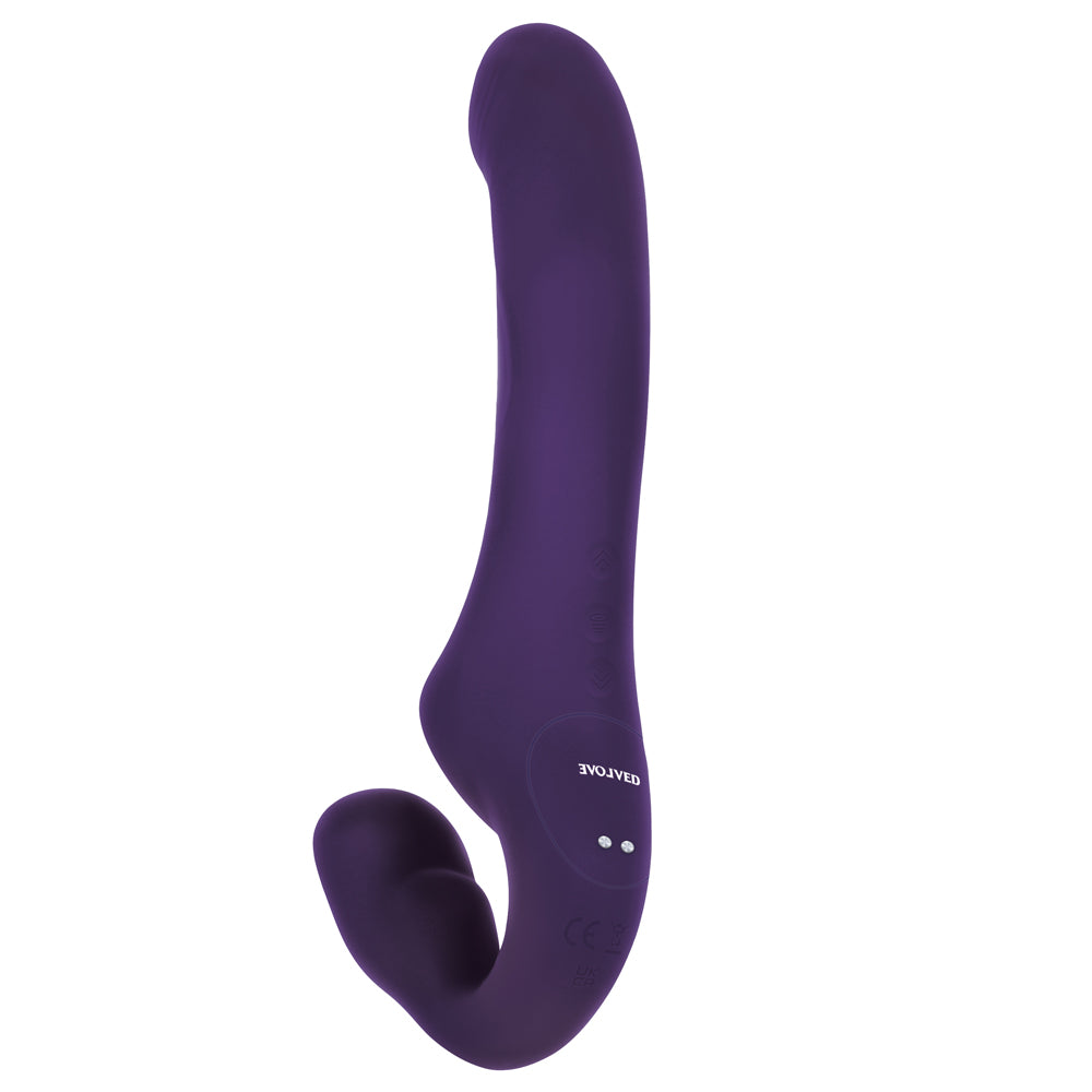 Remote Control Strapless Strap-On Vibrator with Dual Stimulation - Hands-Free Couples Toy for Lesbian & Straight Couples - Perfect for Shared Intimacy & Role Play Scenes