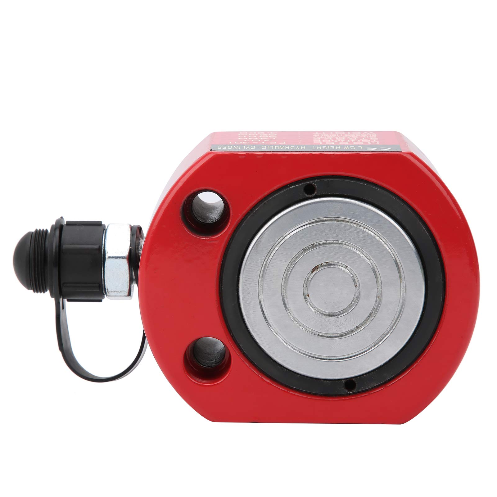 30 Ton Hydraulic Lifting Cylinder Jack - 45# Steel Hollow Hole Design with Automatic Oil Return (58CC Capacity) - Heavy Duty for Shipbuilding, Construction & Industrial Applications