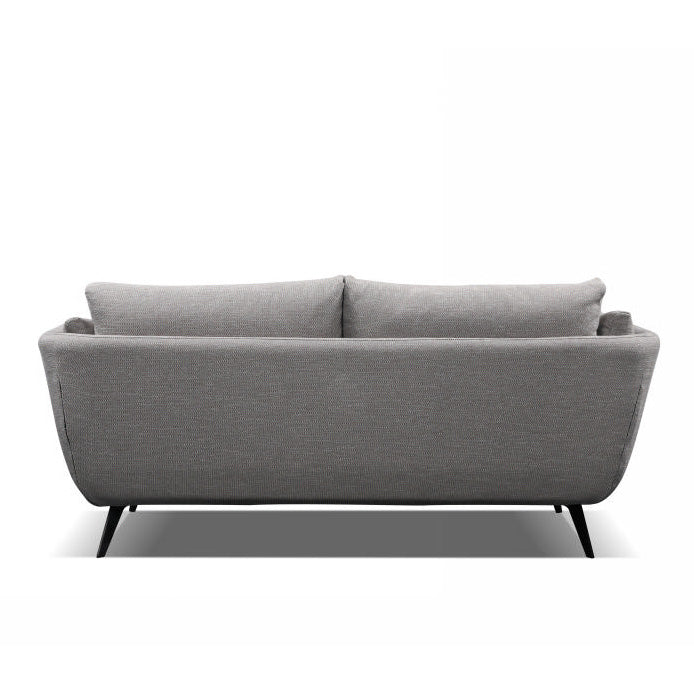 RANNI 3-Seater Sofa in Warm Grey - Modern Living Room Furniture for Small Spaces & Apartments