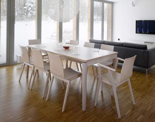 Stockholm Side Chair by Ton - Modern Wooden Dining Chair for Kitchen, Restaurant & Office - Scandinavian Design with Comfortable Seat & Sturdy Frame