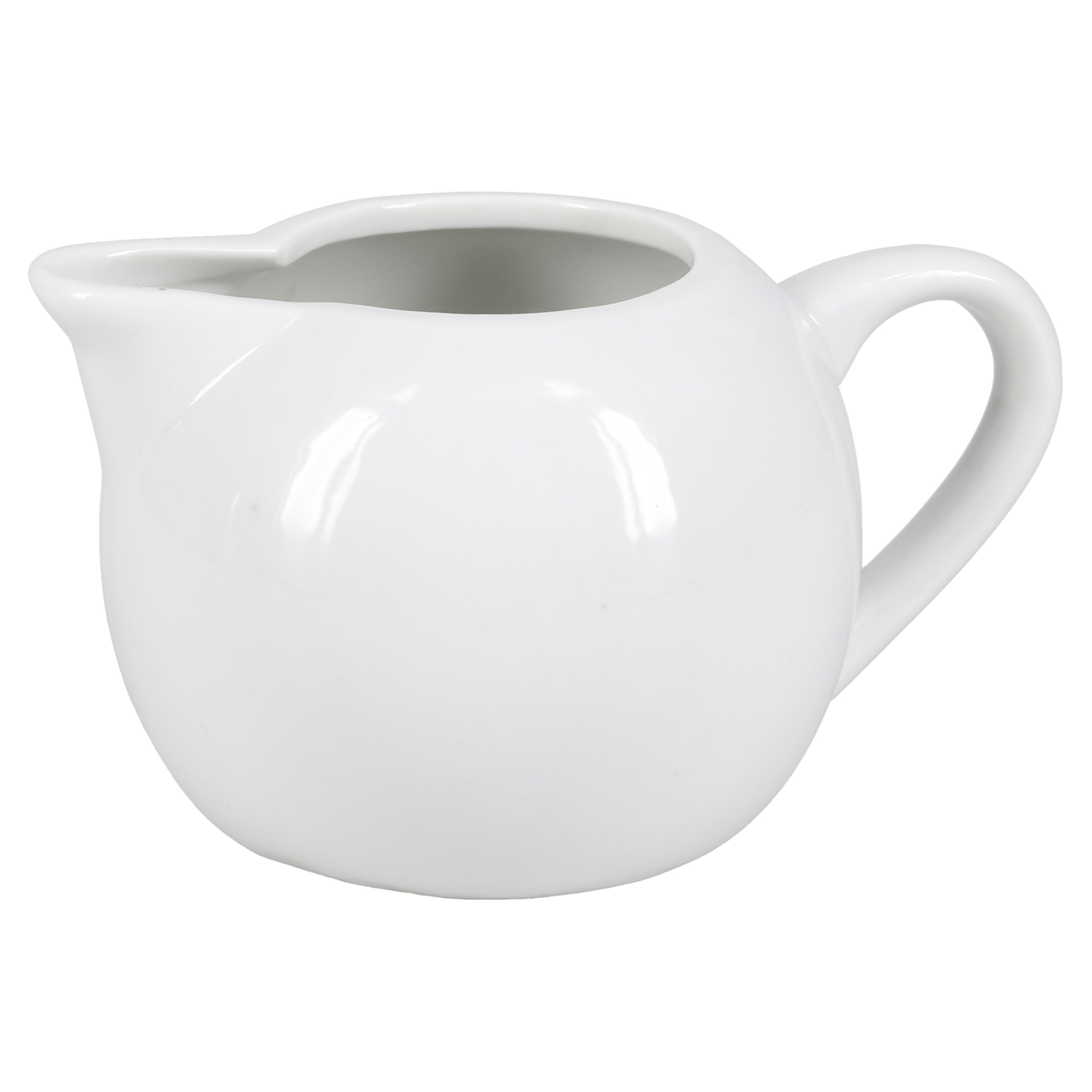 Premium BIA White Porcelain Creamer - 8oz Milk Pitcher for Coffee & Tea - Elegant Tableware for Restaurants, Cafes & Home Breakfast