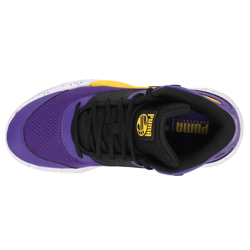 PUMA Triple Mid Splatter Sneakers for Boys - Big Kids Basketball Shoes with Cushioned Support - Perfect for School, Sports & Casual Wear