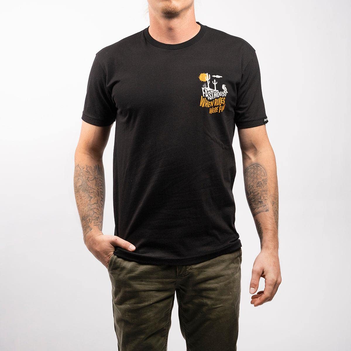 FASTHOUSE Men's Iron Jaw Graphic Short Sleeve T-Shirt - Casual Streetwear for Gym, Workout & Everyday Wear