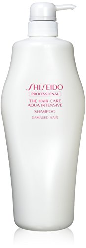 Shiseido The Hair Care Aqua Intensive Moisturizing Shampoo for Dry Damaged Hair - 33.8 oz (1 Liter) - Hydrating & Repairing Formula - Perfect for Daily Use at Home, Salon & Travel