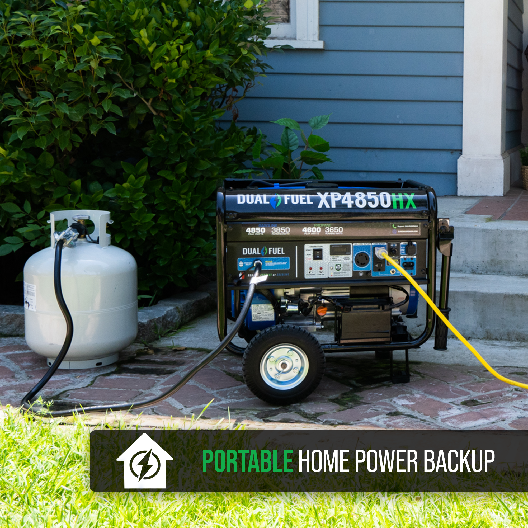 8500W Dual Fuel Portable Inverter Generator with CO Alert - Reliable Power for Camping, RV Trips & Emergency Backup
