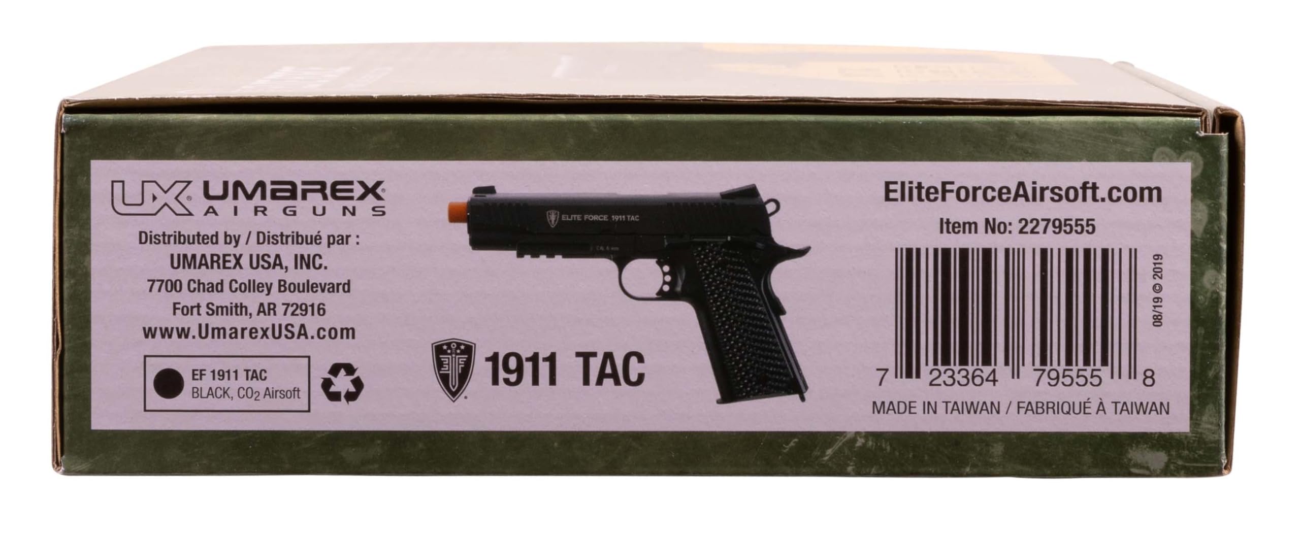 Elite Force 1911 Blowback 6mm BB Pistol Airsoft Gun - Realistic CO2 Powered Airsoft Pistol for Training & Competition | Outdoor Shooting & Tactical Games