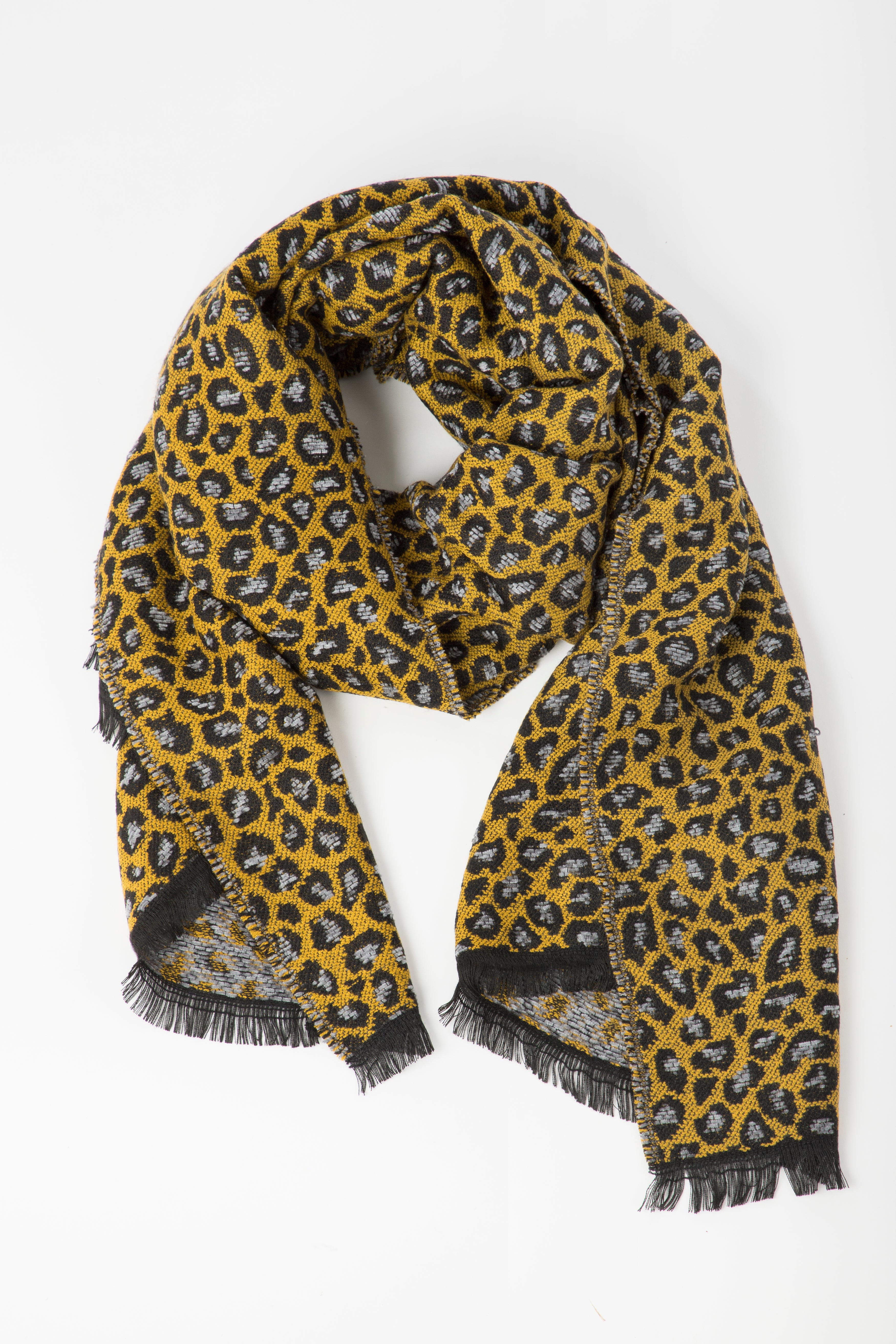Leopard Print Reversible Scarf - Soft Winter Fashion Accessory for Women | Perfect for Cold Weather, Office & Casual Outfits