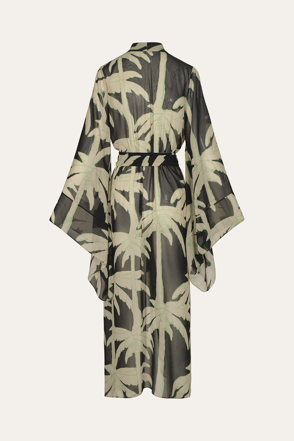 The Passing Storm Kimono - Japanese Floral Print Robe for Women, Lightweight Loungewear & Sleepwear - Perfect for Yoga, Meditation, and Relaxing at Home