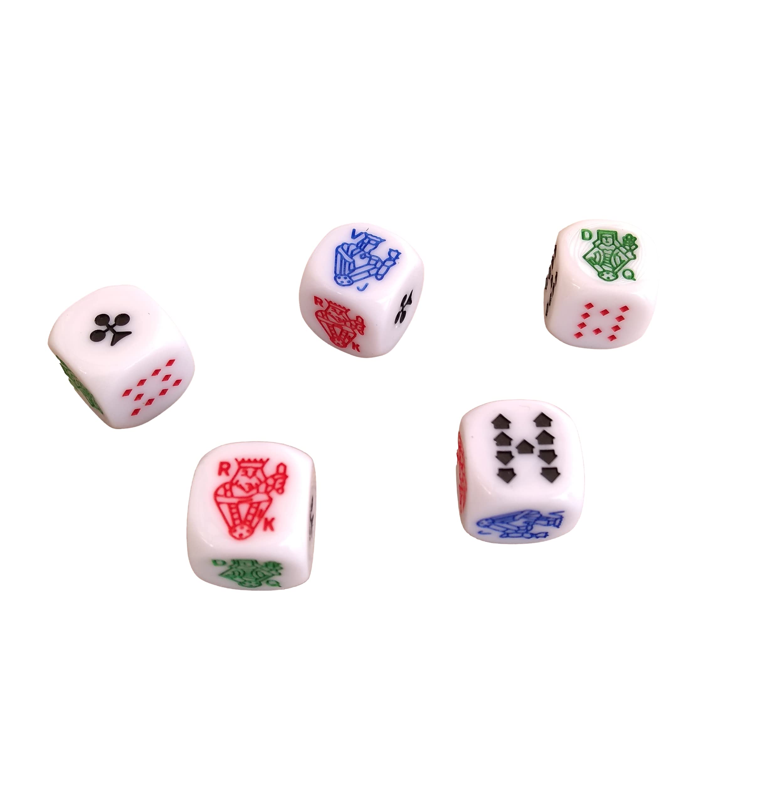 Marquez Premium Poker Dice Game Set with Leather Lined Cup (Cubilete) - 5 Professional Casino Style Dice, Brown, 3.1'' W x 3.5'' H - Perfect for Game Nights, Travel & Spanish-Speaking Players Ages 72+