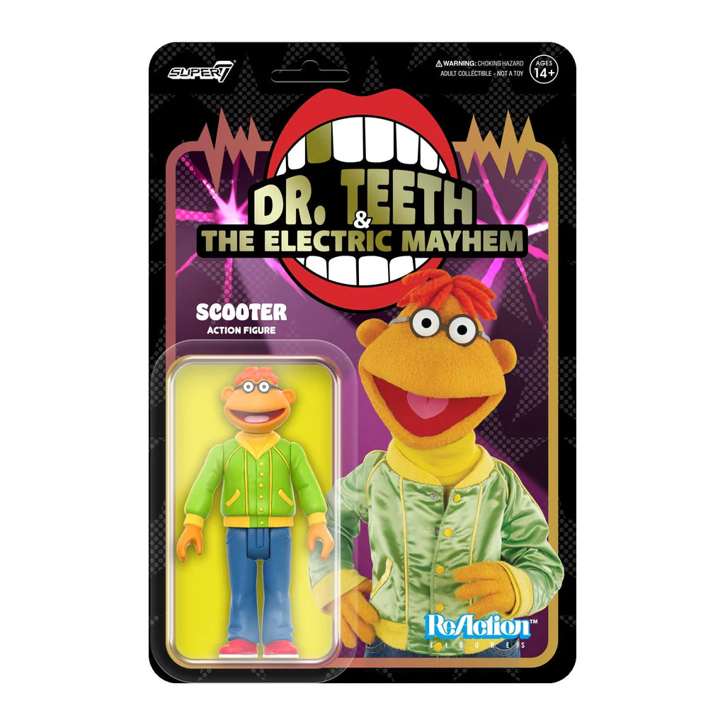 Super7 The Muppet ReAction Figure - Collectible Scooter Toy for Muppets Fans | Perfect for Display, Gifts, and Pop Culture Collections