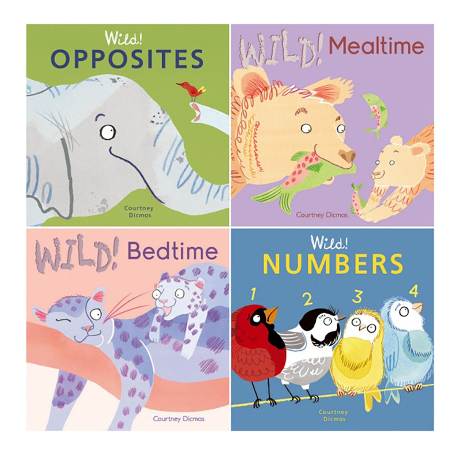 Wild! 8-Book Concepts Board Set for Kids - Early Learning Toddler Books for Preschool Education & Bedtime Reading