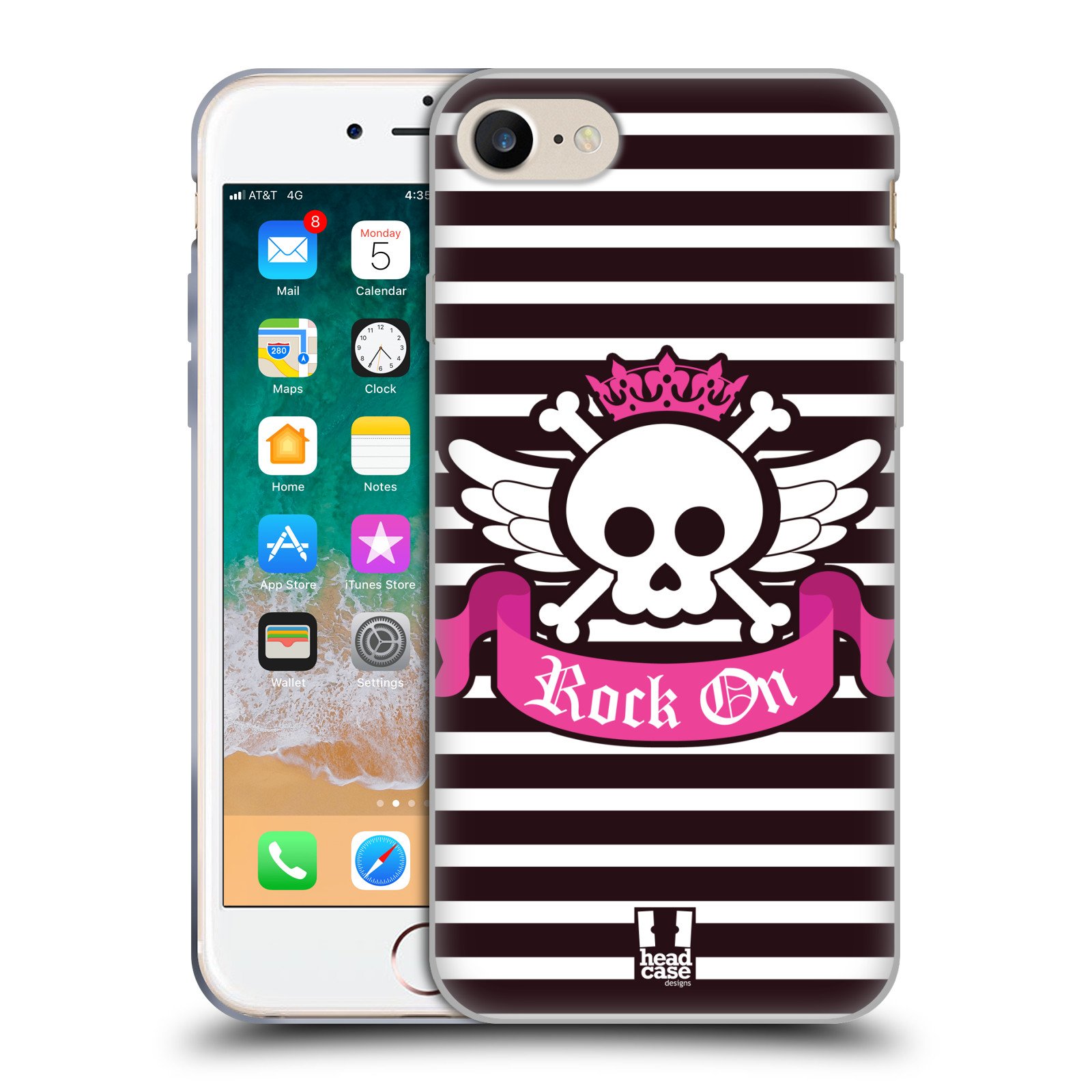 Rock On Sugar and Spice Soft Gel Phone Case - Compatible with iPhone 7/8/SE (2020 & 2022) - Cute Protective Cover for Girls & Teens - Perfect for School, Work & Everyday Use