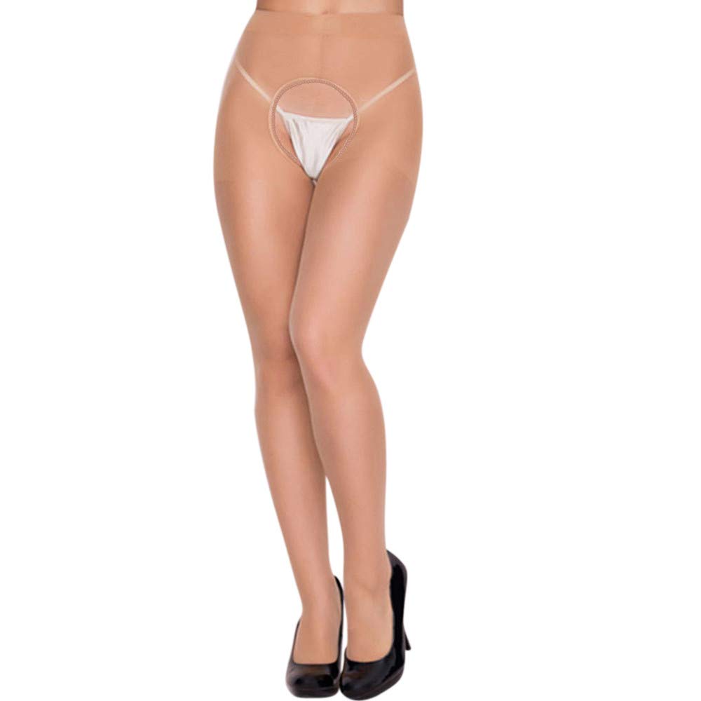 Sexy Women's Open Crotch Pantyhose & Stockings - Comfortable & Convenient for Intimate Wear, Lingerie, and Role Play