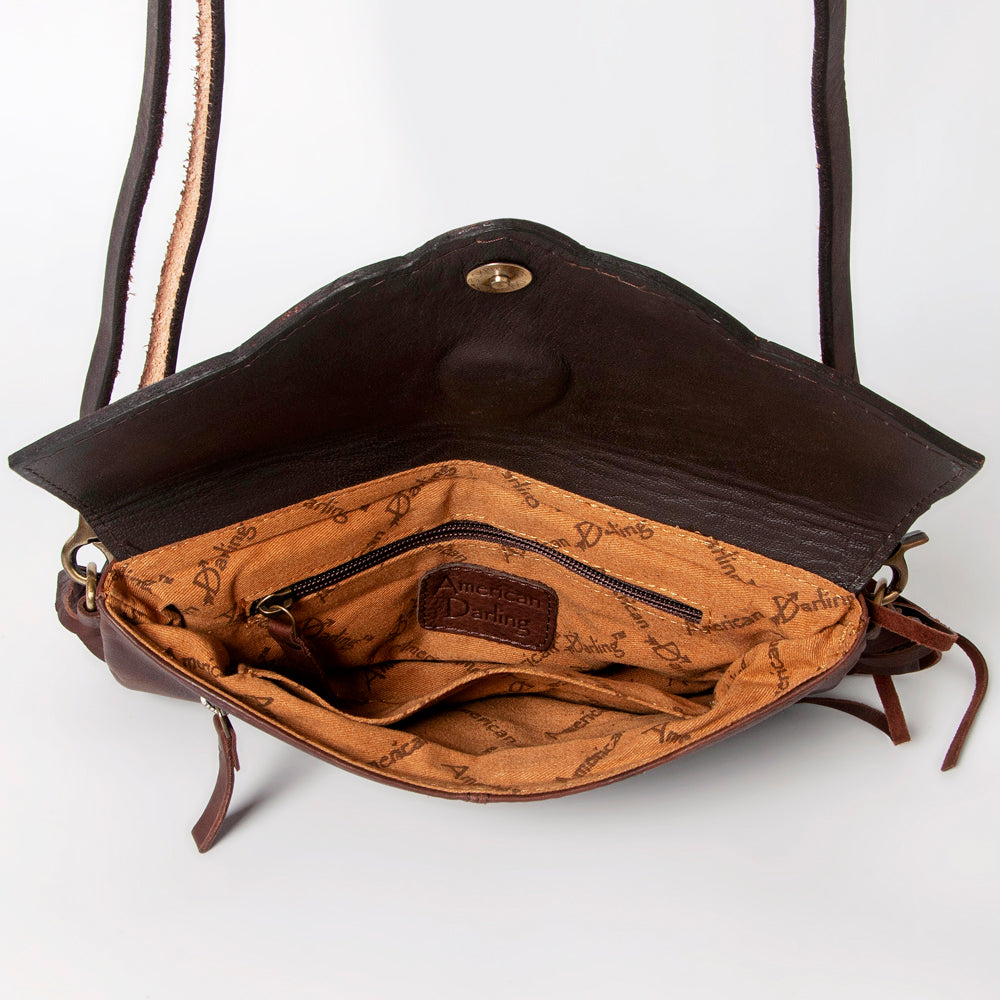 American Darling ADBGA138 Genuine Leather Women's Wallet - Hand Tooled Western Purse for Everyday Use, Travel & Country Style Outfits