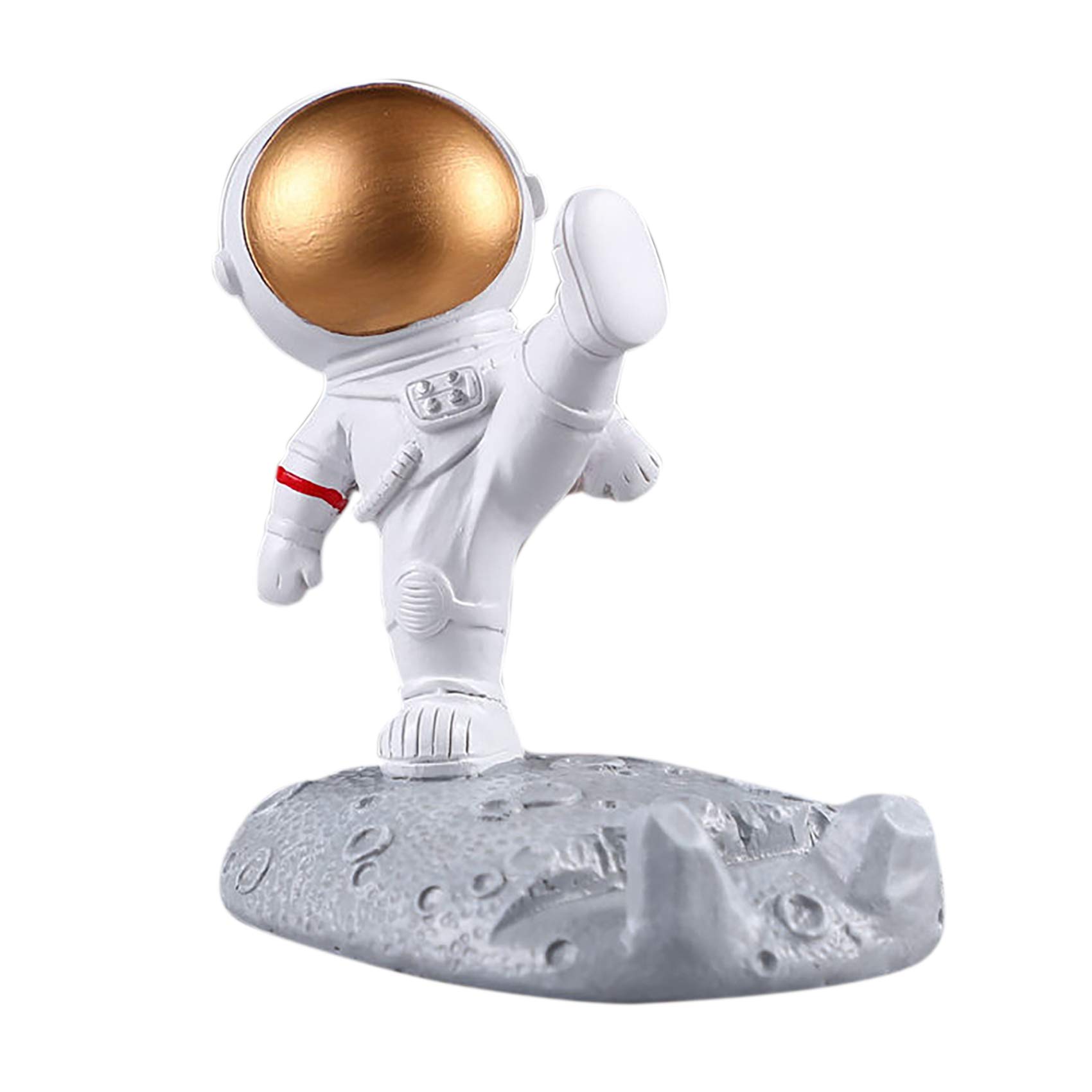 Creative Astronaut Phone Holder - Spaceman Cell Phone Stand for Desk, Home & Office - Cute & Funny Smartphone Bracket - Perfect for Work, Gaming & Video Calls