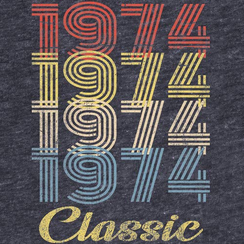 1974 Vintage 51st Birthday Gift for Men - Classic Retro Birthday T-Shirt - Perfect for 51st Birthday Parties & Celebrations