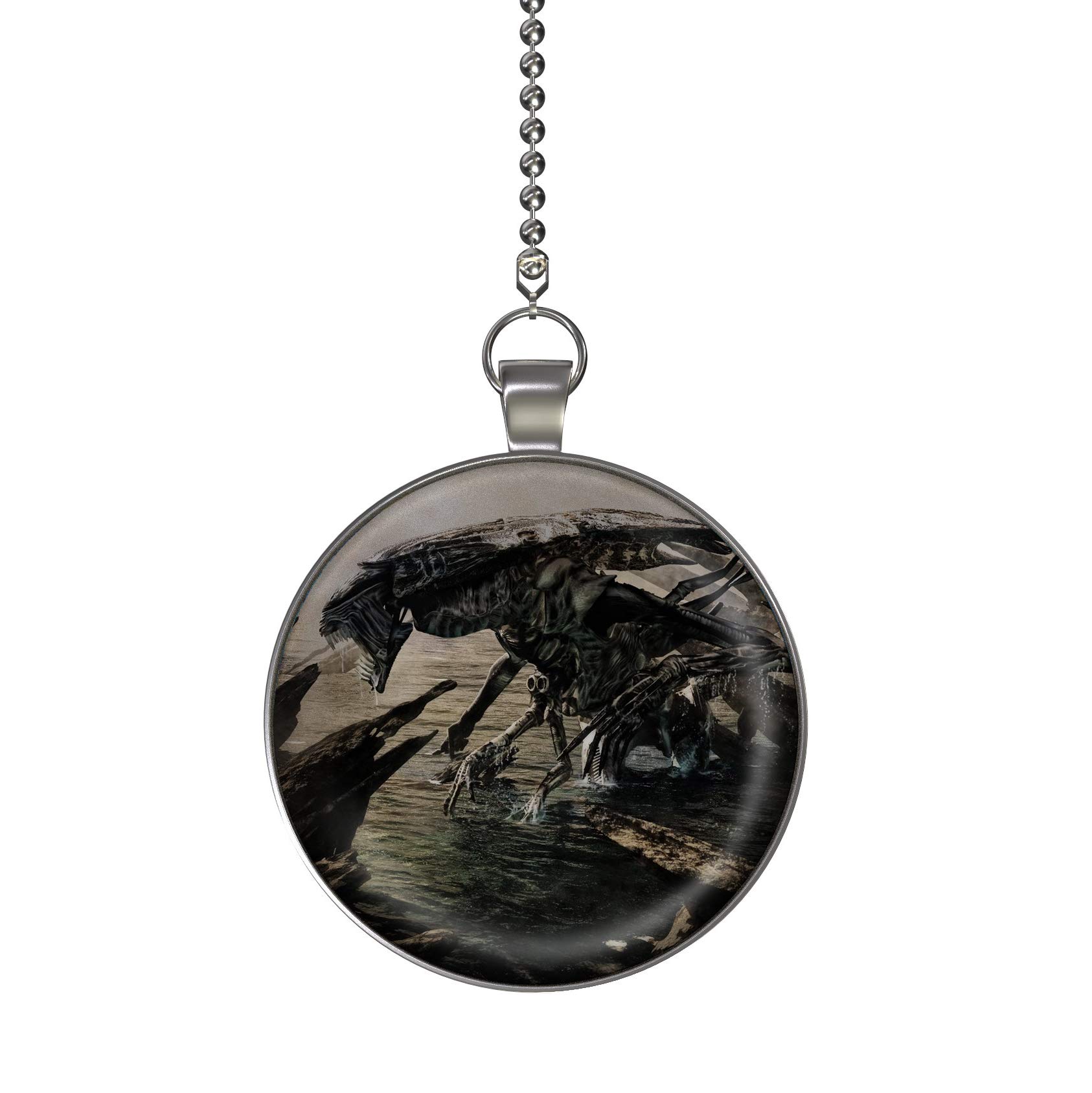Alien Queen Planet Light Pull Chain - Decorative Ceiling Fan Pull Cord for Sci-Fi & Fantasy Room Decor - Perfect for Bedroom, Living Room & Themed Parties