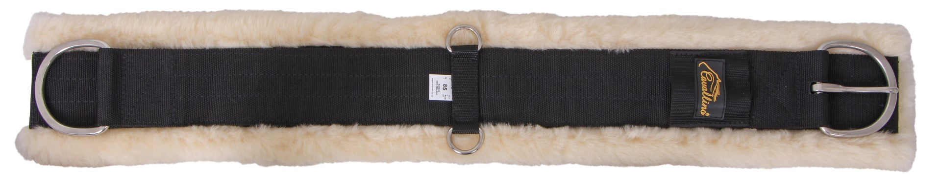 Cavallino Comfi Eze Natural Western Buckle Dee/Girth - Comfortable Horse Girth Strap for Western Saddles - Perfect for Trail Riding, Rodeo & Equestrian Training