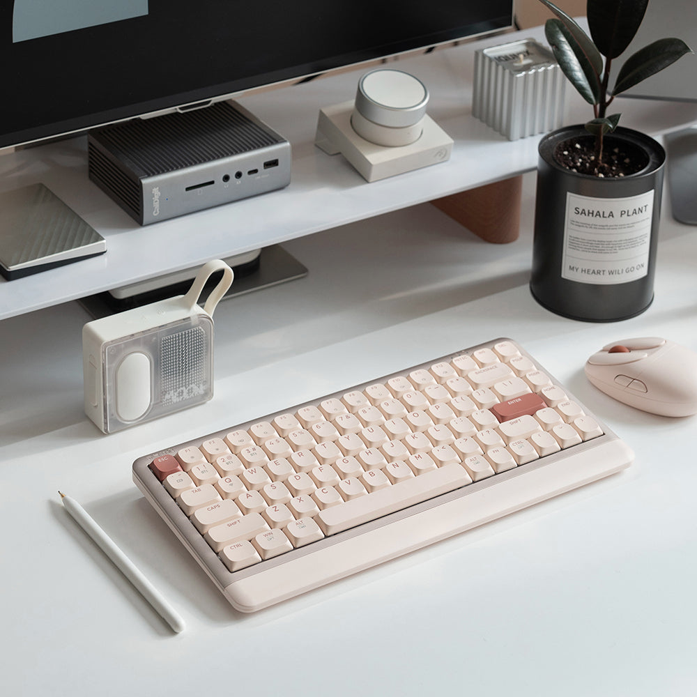 DAREU NEO84 Low Profile Mechanical Keyboard - 84 Keys Compact Design, RGB Backlit, Hot-Swappable Switches for Gaming & Office Work (Perfect for Esports, Programming & Typing)